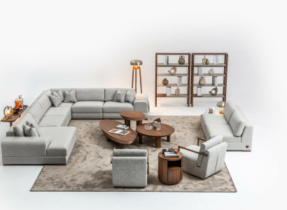 Corner sofa U-shape Living room Furniture Modern Designer Fabric Sofa Sofa Textile